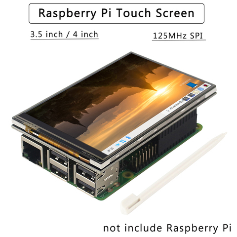 4 inch 3.5 inch Touch Screen for Raspberry Pi 4B/3B+/3B 125MHz SPI LCD Display for Raspbian/Ubuntu/Kali/Retropie ► Photo 1/6