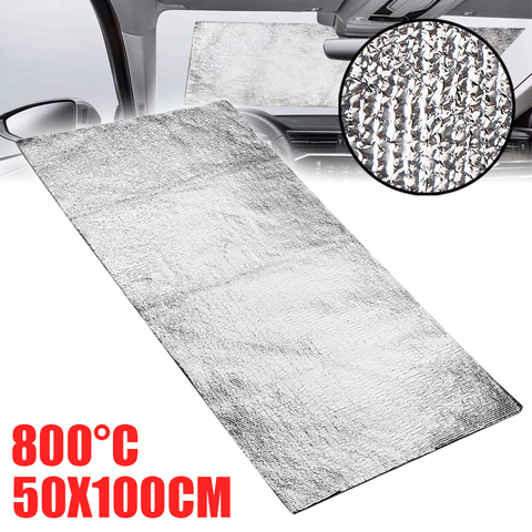 50x100cm Car Motorcycle Thermal Exhaust Tape Air Intake Heat Insulation Shield Wrap Reflective Heat Barrier Self Adhesive Film ► Photo 1/6