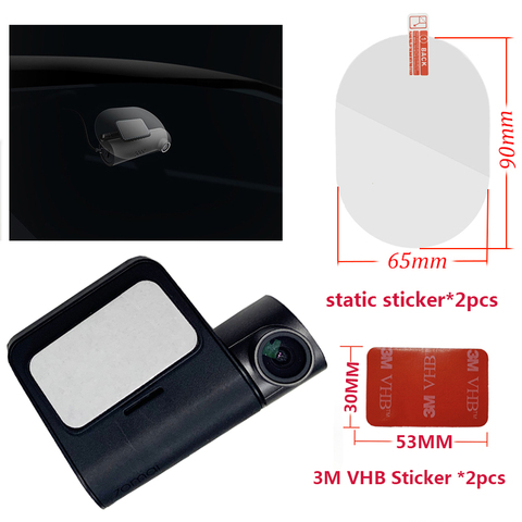 For 70 mai Pro Dash Cam Smart Car DVR 3M Film and Static Stickers, Suitable for 70 mai Pro Car DVR 3M film holder 2pcs ► Photo 1/6