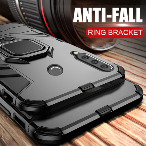 honor 10i Case on For Huawei honor 10i 10 i case Shockproof Armor Ring Magnetic Car Hold Soft Bumper Cover For Huawei honor 10i ► Photo 1/6