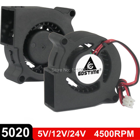 2Pcs/Lot Gdstime 5020 Blower DC 5V 12V 24V Centrifugal Turbine Fan 50mm x 20mm 5cm 2Pin Cooling Cooler ► Photo 1/6