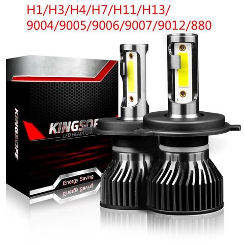 Mini Canbus Lampada H4 H7 LED Car Headlight H1/H3/H4/H7/H11/H13/9004/9005/9006/9007/9012/880 Fog Lights Bulbs Car Accessories ► Photo 1/6