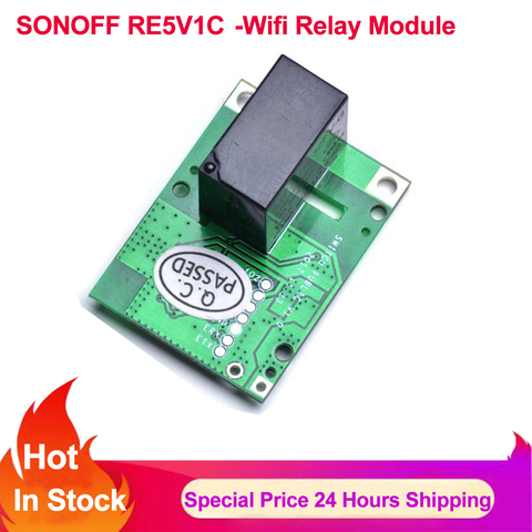 SONOFF RE5V1C 5V Wifi Smart Switch Inching/Selflock Relay Smart Home Remote Control Module Via Ewelink APP Works with Alexa ► Photo 1/6