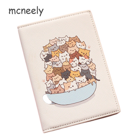 Mcneely 2022 Animals Prints Card Holder Purse Multi-function Bag Cover on the passport Holder Protector Wallet Passport Cover ► Photo 1/6