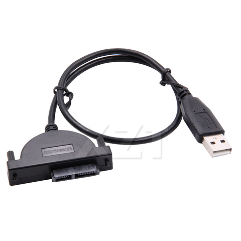 USB 2.0 SATA II 7+6 13Pin Cable Sata to USB Adapter Screws Steady Style Data Transfer for Laptop CD/DVD ROM Slimline Drive ► Photo 1/5