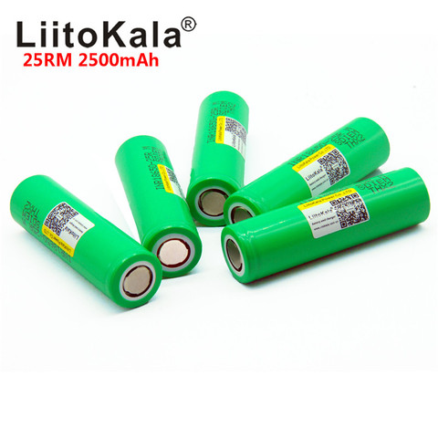 Liitokala 18650 2500mah INR1865025R 20A discharge lithium batteries High power discharge Battery ► Photo 1/6