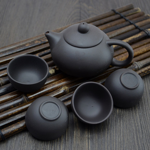 Zisha Teaware Service Chinese Purple Clay Teapot Set Tea Infuser Handmade Teacup Free Shipping ► Photo 1/6