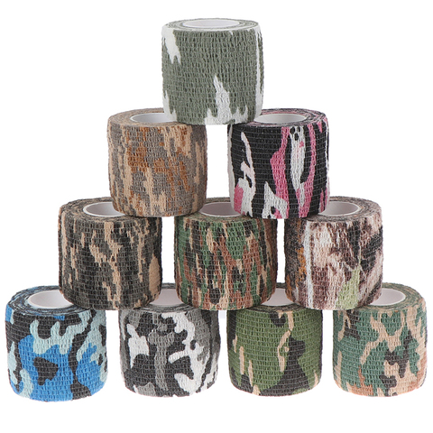 Multi-functional Camo Tape Non-woven Self-adhesive Camouflage Hunting Paintball Airsoft Rifle Waterproof Non-Slip Stealth Tape ► Photo 1/6