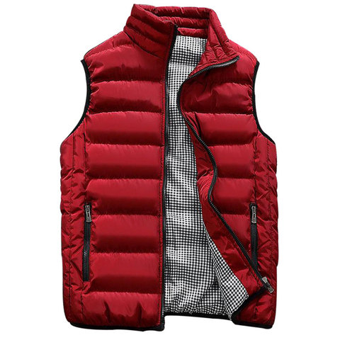 2022 Mens Vest Jacket Men New Autumn Winter Warm Sleeveless