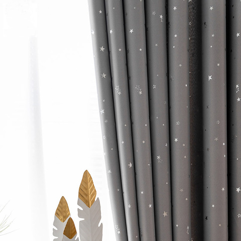 Modern Printed Star Blackout Curtains For Living Room Bedroom Window treatment Curtain Drapes Blinds For Kitchen Thick Curtains ► Photo 1/6