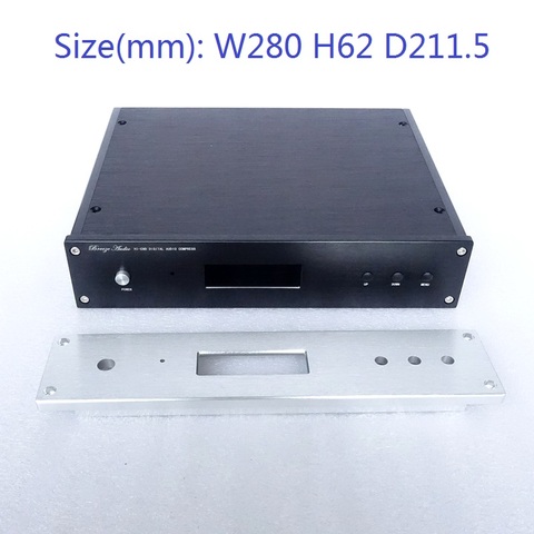 Size W280 H62 D211.5 Full aluminum amplifier chassis ES9018 DAC Decoder Shell AMP Enclosure Case DIY 2806 ► Photo 1/3