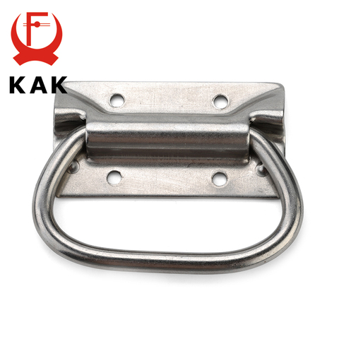 KAK J204 Wooden Case Tool Box Handles Stainless Steel Handles Cabinet Knobs and Handles Drawer Pull Furniture Toolbox Hardware ► Photo 1/6