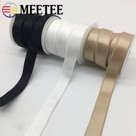 Meetee 10/20/50Meters 10/15/18mm Nylon Elastic Band for Underwear Shoulder Strap Bra Belt DIY Garment Rubber Tape Accessories ► Photo 1/6