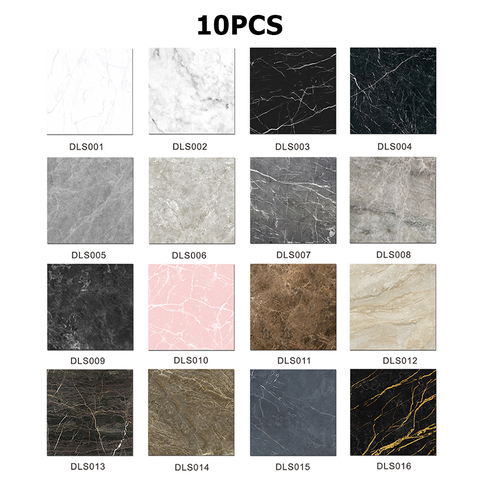 10pcs Imitation Marble Stickers Waterproof DIY Ground Paster Decorative Film DIY Kitchen Bathroom Home Wall Sticker New ► Photo 1/6