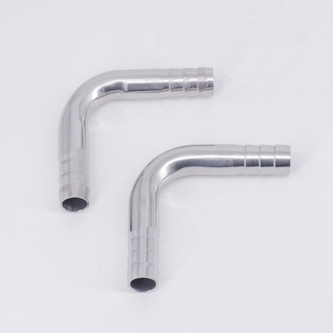 12.7/16/19/25/32/38/45/51/57/63/76/89mm Hose Barb 90 Degree Elbow SUS 304/316 Stainless Sanitary Fitting Homebrew ► Photo 1/6