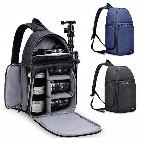 DSLR Camera Bag Sling Photo Backpack Single Shoulder Messenger Bags for Sony A7 A7S A7R A9 Fujifilm X-T4 X-T30 Nikon Z5 Z6 Z7 II ► Photo 1/6