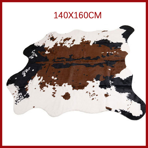 Sholisa Cowhide Rug Cow hide Carpets for living Room Bedroom Rug Polyester  for Home Decorative Hand WashMorden Cow Skin ► Photo 1/6