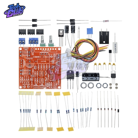 DC Regulated Power Supply DIY Kit Continuously Adjustable Short Circuit Current Limiting Protection DIY Kit 0-30V 2mA-3A ► Photo 1/6