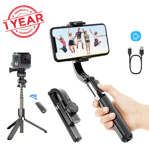 UPMOSTEK L08 Gimbal Stabilizer for Phone Action Camera Eliminate Shake Bluetooth Selfie Stick Tripod for DSLR Smartphone Gopro ► Photo 1/6