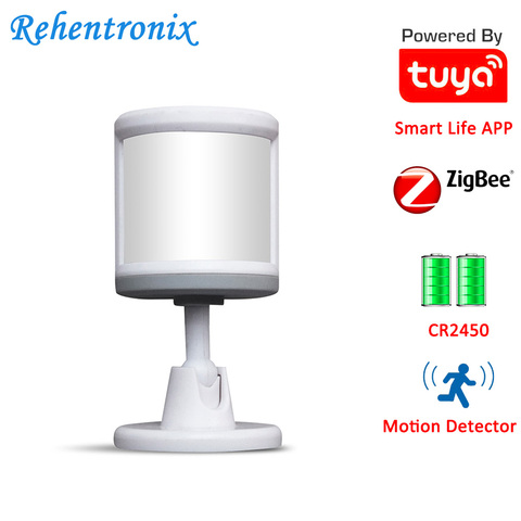 Work with ZigBee Alexa Echo Show, Echo Plus Battery Powered Smart Motion Sensor Detector ZigBee3.0 PIR Tuya ► Photo 1/6