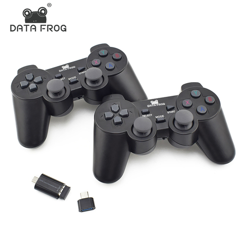 Data Frog 2 Pcs Wireless Game Joystick For Android Mobile Phone 2.4G Joystick Gamepad For PC Dual Controller ► Photo 1/6