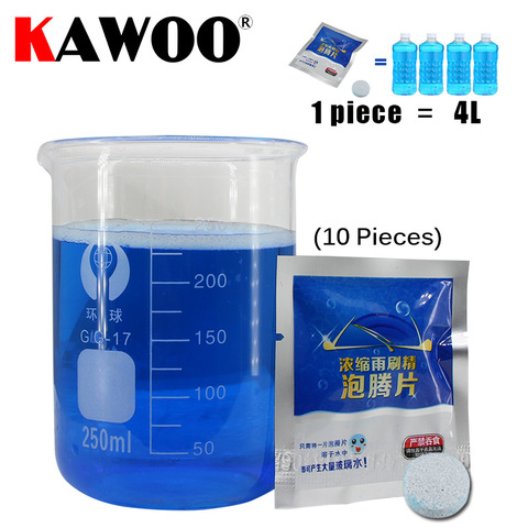 KAWOO Fluid Solid Concentrate Wiper Fine Car Auto Window Windscreen Cleaning Car Windshield Glass Cleaner Washer 10PCS/Pack ► Photo 1/6