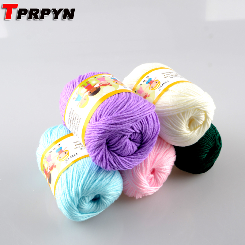 10pcs Hot Sale Multi Color Cotton Silk Knitting Yarn Soft Warm