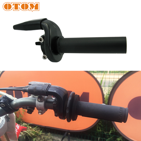 OTOM Motorcycle Throttle Twist Grip Motocross Settle Throttle Handle Double Span Wire System 7/8