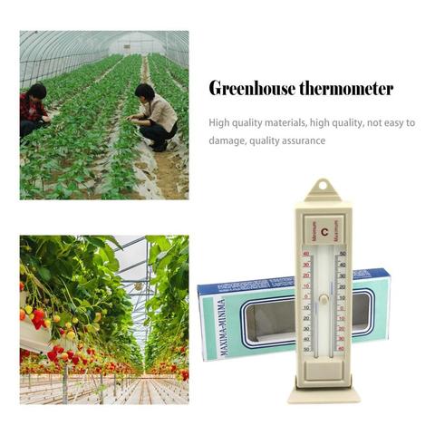 Maximum & Minimum Thermometer Indoor Outdoor Garden Greenhouse Wall Temperature Monitor -40 to 50 Degree Thermometer ► Photo 1/6