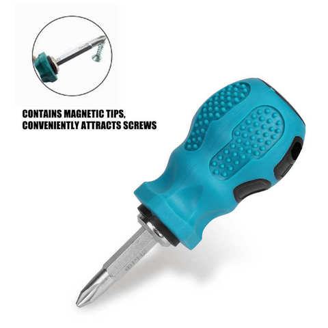 Dual Purpose Screwdriver Short Shank Cross Slot Bits Screwdriver Bit Tools Set Chrome Vanadium Steel Repairing Tool ► Photo 1/6