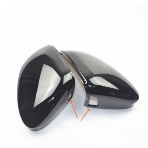 Black For Golf 8 mk8 Mirror Cover Rear view Side Mirror Cap Housing Support Lane Change Side Assist Blind Spot assist ► Photo 1/1