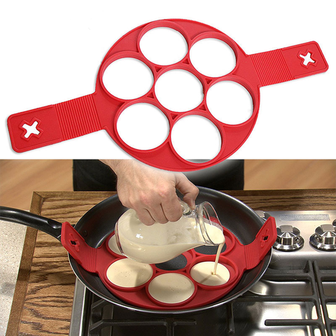 Fried Egg Pancake Maker Nonstick Cooking Tool Round Heart Pancake Maker Egg Cooker Pan Flip Eggs Mold Kitchen Baking Accessories ► Photo 1/6