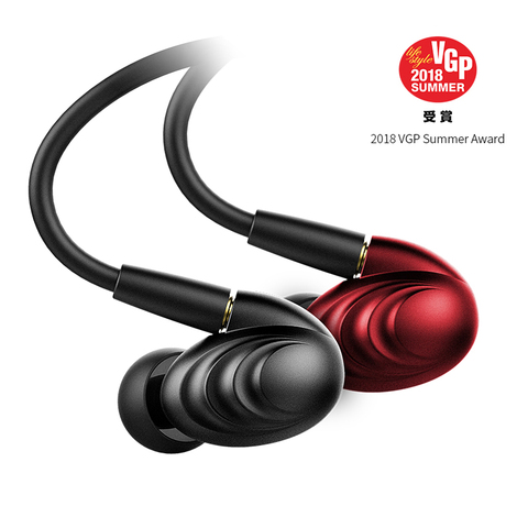 FiiO F9 Triple Driver Hybrid Dynamic HiFi In-ear earphone Comes standard with 2 cables MMCX Detachable 2.5mm balanced cable ► Photo 1/4