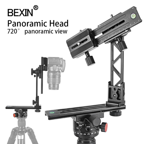 BEXIN panorama head 360 degree high coverage rotating tripod head with node index plate starry sky shooting for dslr camera ► Photo 1/6