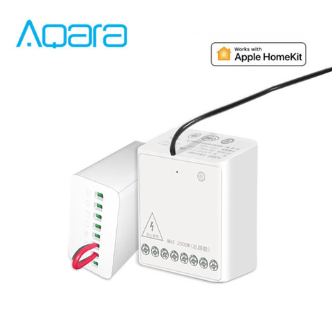 Fast ship Aqara Eigenstone Two-way control module Wireless Relay Controller 2 channels Work For smart home APP Home kit ► Photo 1/6