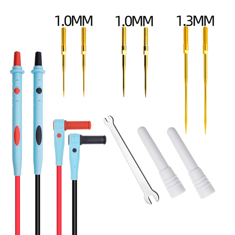 Silicone 20A Multimeter Leads Kit Replaceable Needle Pin cable feeler 1000V 0.7 Meters Length ► Photo 1/5