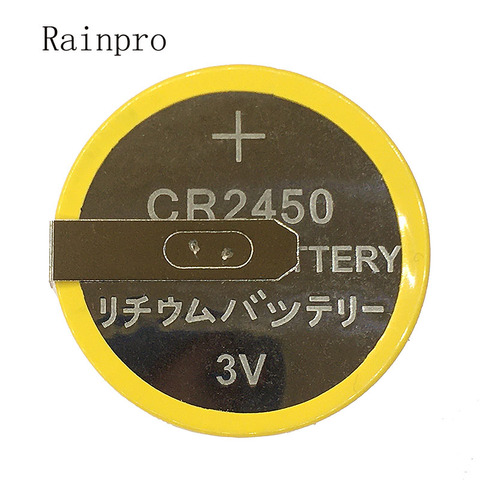 Rainpro 2PCS/LOT CR2450 3V with welding feet Button lithium battery for Rice Cooker ► Photo 1/3