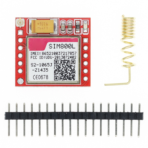 1pcs Smallest SIM800L GPRS GSM Module MicroSIM Card Core Board Quad-band TTL Serial Port ► Photo 1/6