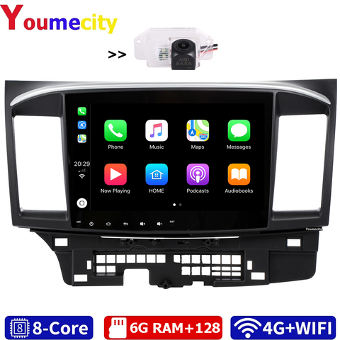 6G RAM/Eight Core/Android 10.0 Car Multimedia Player DVD Gps For MITSUBISHI LANCER 2007-2022 9 x With DSP Carplay IPS Radio BT ► Photo 1/6