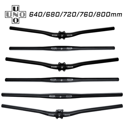 UNO Bicycle Handlebar MTB Bike Handlebar 31.8 640/680/720/760/800mm Alu Handlebar For Bicycle Rise Flat Handle bar Bycicle Parts ► Photo 1/6