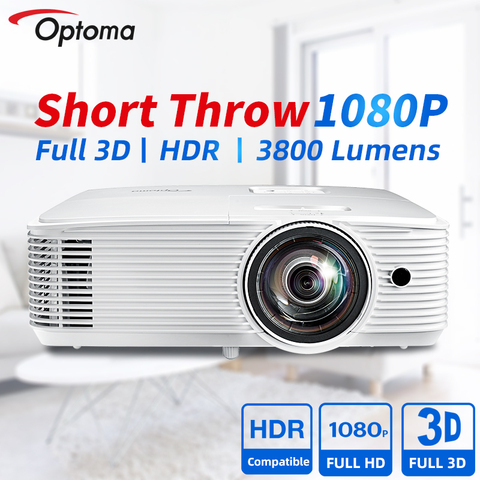 Optoma Short Throw Projector GT1080H HDR Beamer 3D Video Projector For Office Home Theater 1080P FULL HD Cinema 4K Compatible ► Photo 1/6