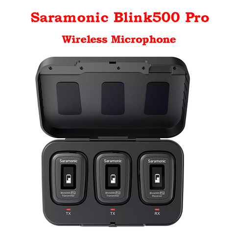 Saramonic Blink500 Pro Blink 500 Ultracompact 2.4G Hz Dual-Channe Wireless Lavalier Lapel Microphone for DSLR camera smartphones ► Photo 1/6