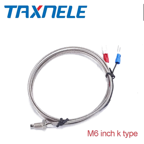 1PCS K Type Thermocouple Surface Thermocouple M6 1M 2M, Temperature Controller Sensor ► Photo 1/5