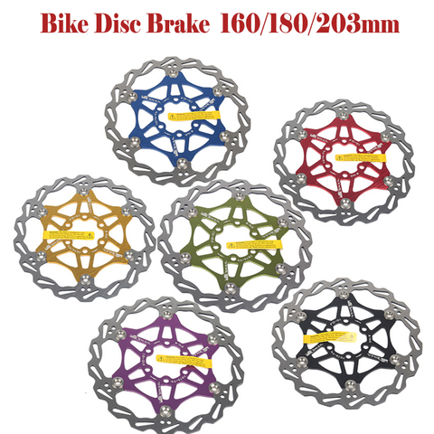 203mm/160mm/180mm Bicycle Disc Brake Floating Rotor Braker Pads Stainless Steel MTB Bike Brake Disc Disk Rotors Cycling Parts ► Photo 1/6