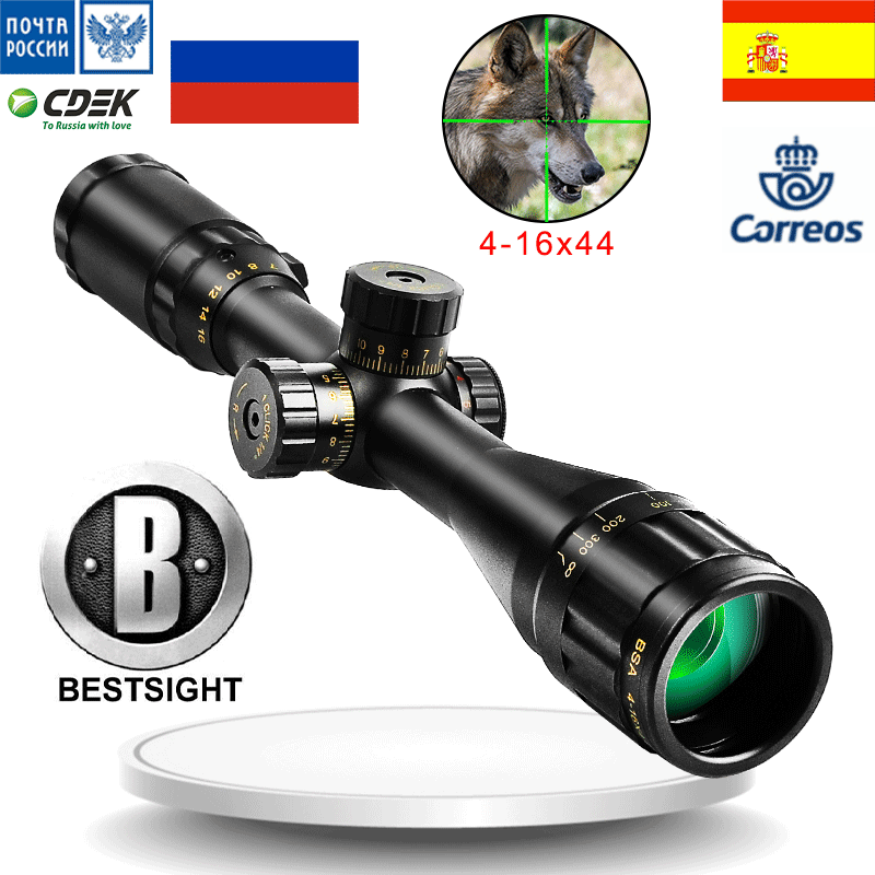 45% Off CVLIFE 4-16x44 AO Rifle Scope Red And Green Illuminated Scope Locking Tur 11