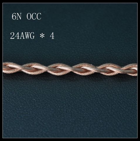 24AWG 6N OCC headphone upgrade line with 4 cores thick to complete headphone upgrade line MMCX 0.78MM ► Photo 1/2