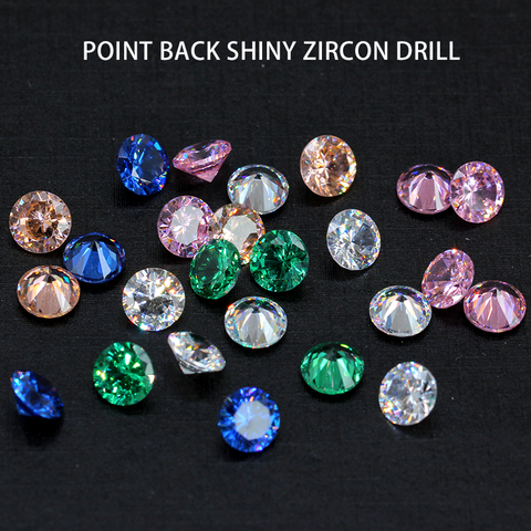 20p 6.0mm 8.0mm 10mm AAAAA Grade Cubic Zirconia Stone Multicolor Round Cut Loose For Gems Woman's Jewelry Nail Art Accessories ► Photo 1/4