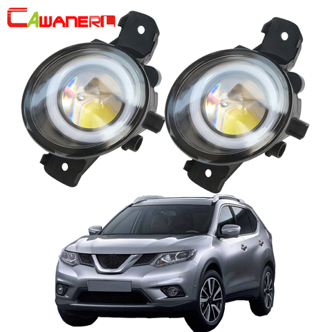 Cawanerl For Nissan X-Trail Xtrail T32 2014 2015 2016 Car LED Fog Light Angel Eye Daytime Running Light 30W 3000LM 12V 2 Pieces ► Photo 1/6