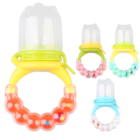 1Pcs Fresh Food Nibbler Baby Pacifiers Feeder Kids Fruit Feeder Nipples Feeding Safe Baby Supplies Nipple Teat Pacifier Bottles ► Photo 1/6