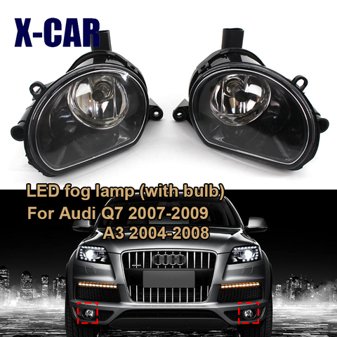 X-CAR halogen fog lamp with bulb for Audi Q7 2007-2009 front bumper lamp fog light for Audi A3 2004-2008 8P0941699A error free ► Photo 1/6